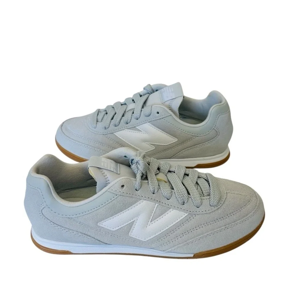 New Balance RC42 Grey White Gum Suede Shoes Sneaker Women's 9 Low Top NWB